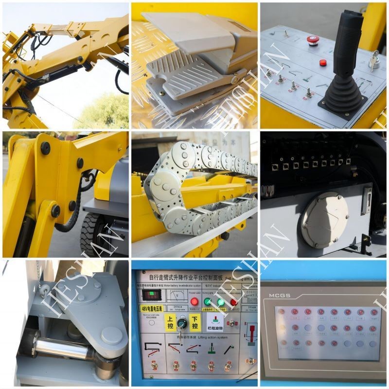 10m 12m 14m Spider Aerial Boom Lift Equipment With CE Approved