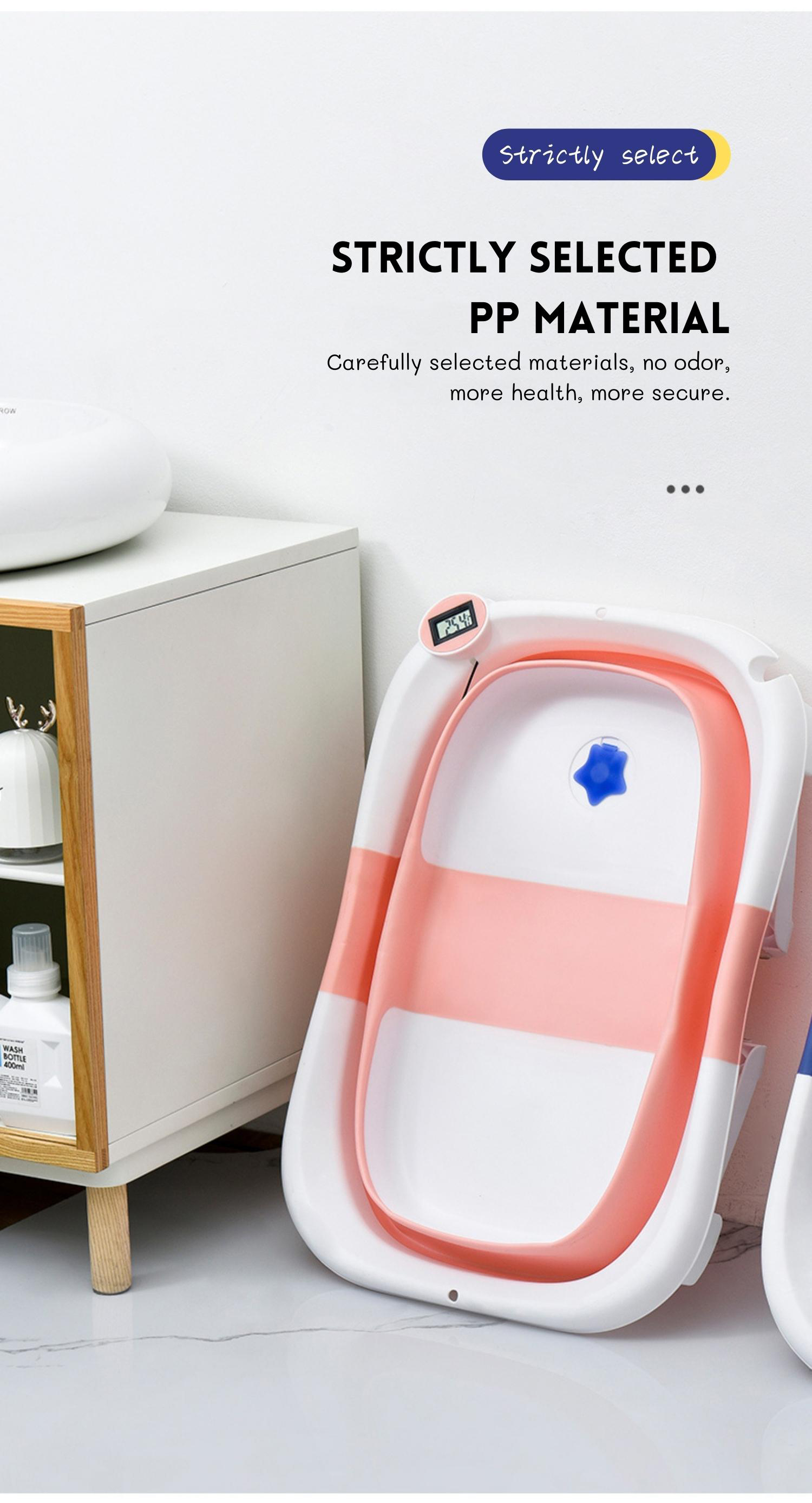 Multifunction Collapsible Baby Bathtub Household Safety Portable Plastic