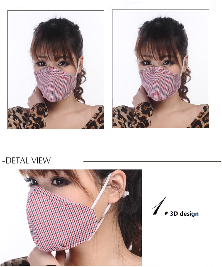 Outdoor Anti Pollution Non Desposable Washable Face Mask With PM2.5 Filter