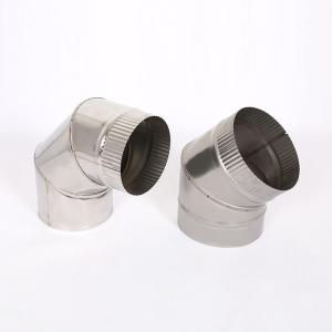 Quality Wood Heater Angled Chimney Pipe Heat Treatment Multifunctional High Reliability wholesale