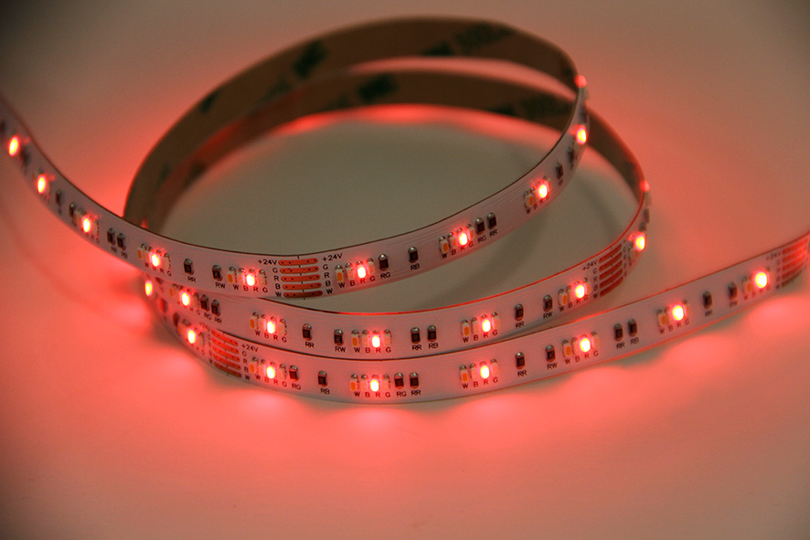 Super Bright 2216 LED Strip Narrow 240leds/M SMD2110 CRI95 2200K RGB+W CCT 1800K Flexible