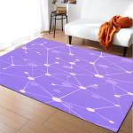 Striped checkered new large carpet supply wholesale feather ins style bedroom