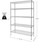 Rk Bakeware China Foodservice Commercial Chrome Wire Shelving 24 X 36 (2 Shelves