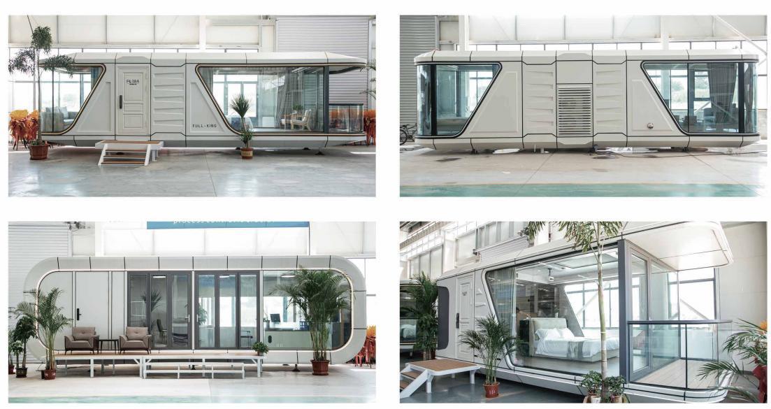Space Capsule House 2 Bedroom With Kitchen Modular Mobile Home K7 Capsule Prefabricated House 7