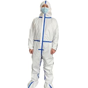 Quality Anti Virus Disposable Isolation Gown Breathable High Bonding Strength wholesale