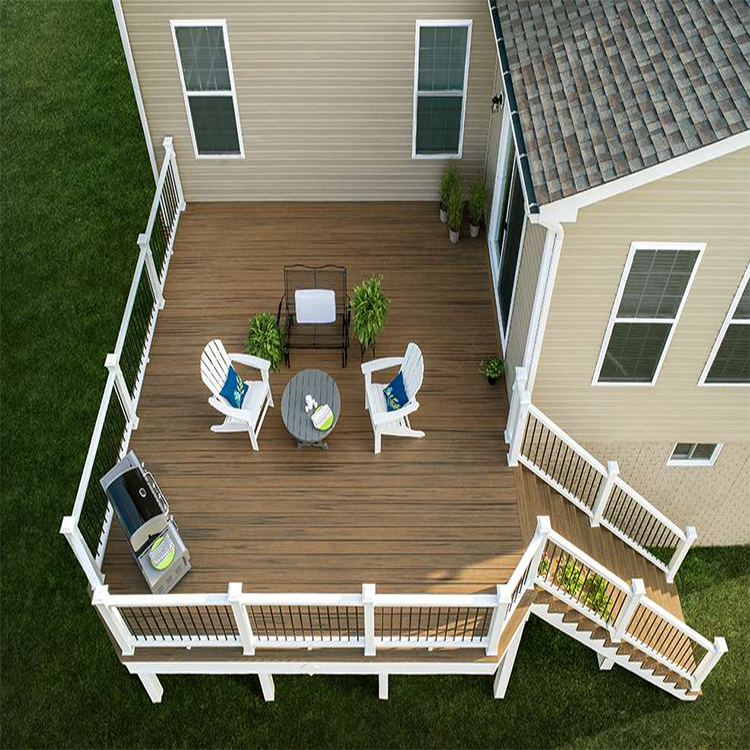 Wood Grains Optional 2022 LIKEWOOD Outdoor PVC Composite Decking for Terrace Landscape