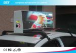 High Brightness Led Taxi Top Advertising Signs With Wireless Control , 192×64