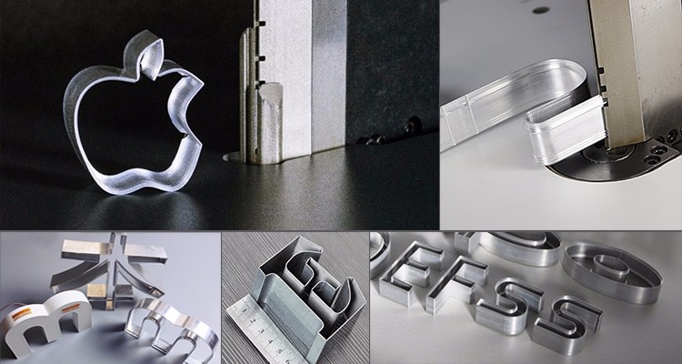 W40 Edge Channel Letter Bending Machine For Square Letter Advertising Signs