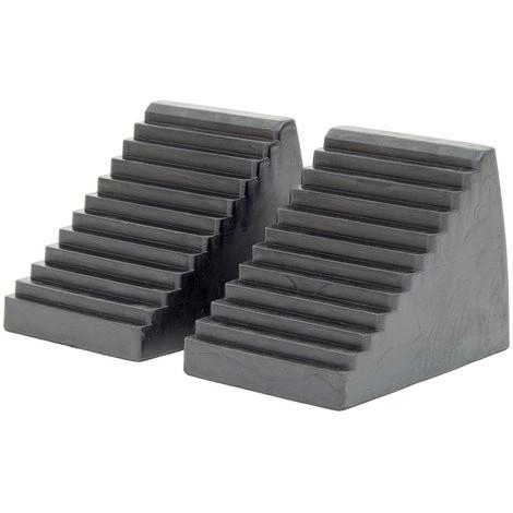 Cheap Folding Powder Coating Heavy Duty Rubber Wheel Chocks for sale