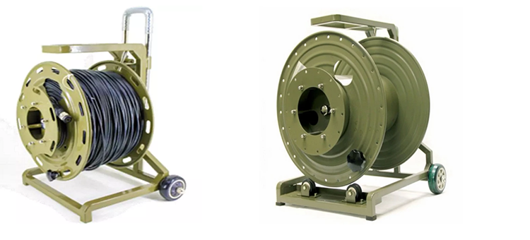 PC Plastic PCD380 Deployable Tactical Fiber Optic Cable Roller Unbreakable Empty Cable Drum Reel