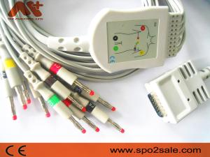Quality 1.2M ECG Cable 10 Lead 012-0700-00 Ecg Lead Wire For E350 E350I E550 E560 EK10 wholesale