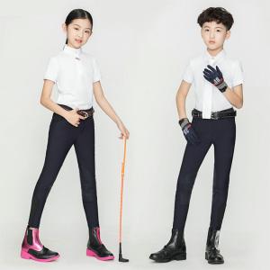 Quality Children's Horse Riding Breeches Non Slip Anti Wear Knee Silicone Equestrian Pants wholesale