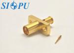 SMP Male Limited Escapement Flange Mount RF Connector Coated CXN3506 Cable