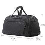 Black Crossbody 55L Duffle Bag Travel Luggage Handbag 1.1KG