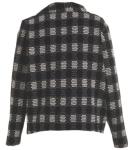 Cross Closure Plaid Womens Coat Long Sleeve , Cool Womens Winter Coats