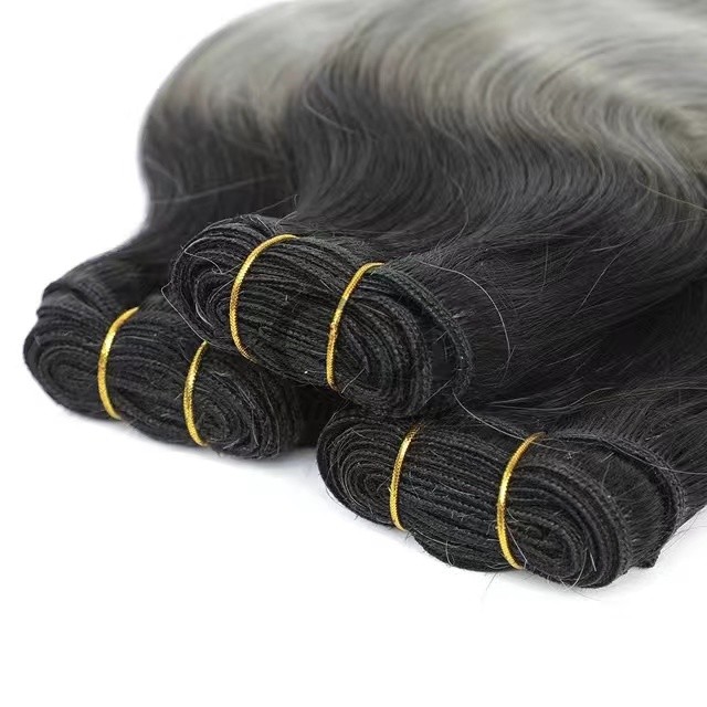 #T1B/Grey Body Wave Remy Human Hair Bundles Sew In Weave Bundles Brazilian Bundle Deals