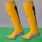 Custom logo, design knitted cotton football sports socks