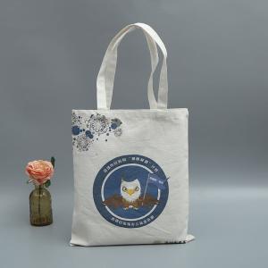 Quality Customized Logo Printing Reusable Canvas Shopping Bags 12oz Canvas Shopper Tote Bag wholesale