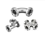 Stainless Steel 301/304/316 KF Equal Tee Connect Flange Vacuum Fitting with OEM