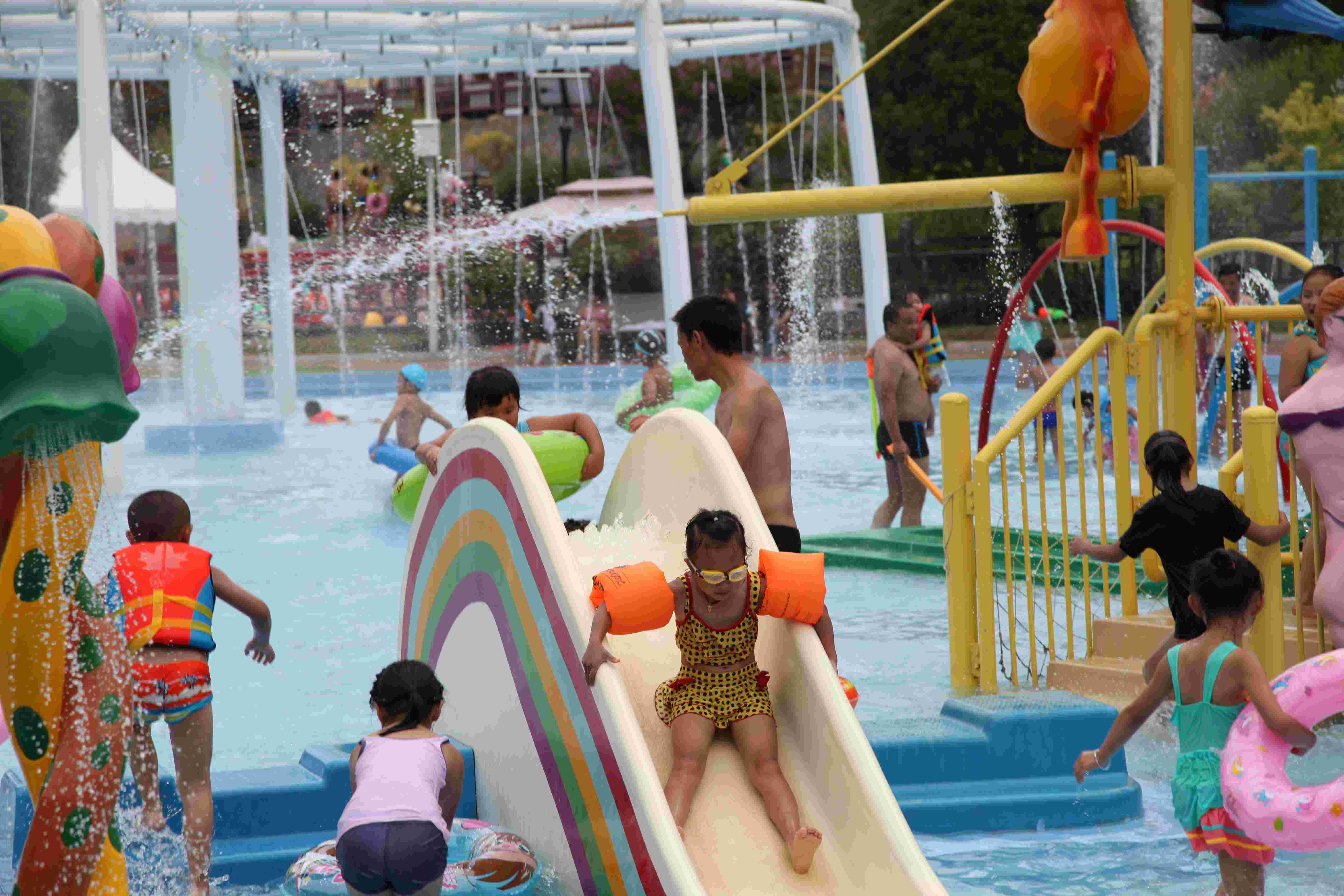 Small Rainbow Bridge Slide, Children Water Park Slide of Small Waterpark for Kids
