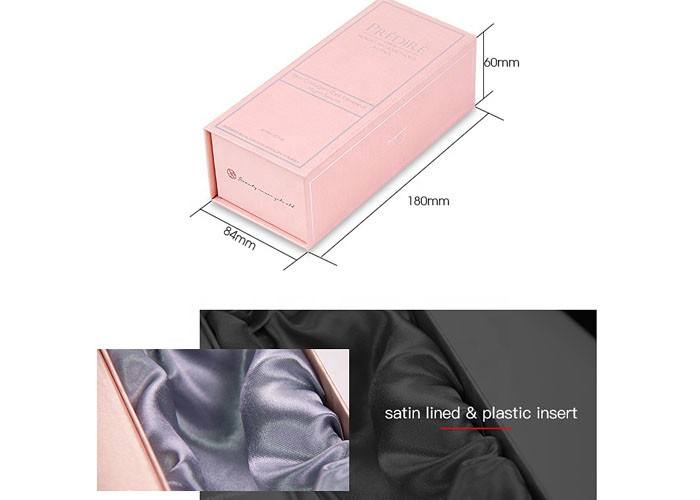 Satin Lined 350gsm Cardboard Magnetic Closure Box Pantone Color
