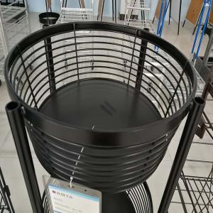 Quality Customized Retail Display Baskets Metal Wire Pen Stand 4 Castors wholesale