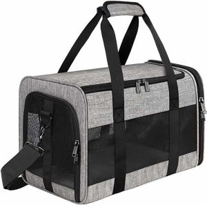 China Travel & Car Small Dogs Puppies Cat Pet Carrier Airline Approved Soft Sided Collapsible Top Loading Cat Bag Carrier on sale
