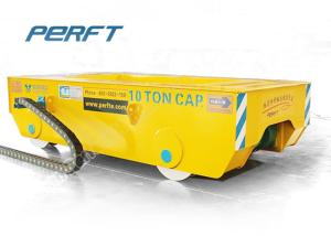 Quality 10T Cable Reel Powered Industry Standard Flat Transfer Trolley On Rail wholesale