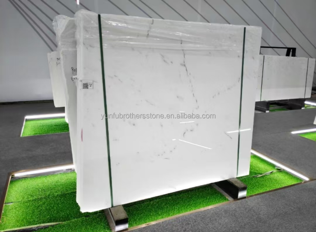 Modern Design Atlantic White Marble Stone with Gray Veins from Yunfu Brothers