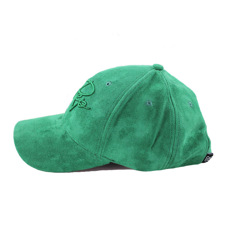 factory price custom suede baseball cap with embroidery, 6 panel suede cap for wholesale
