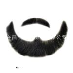 100% Human Hair Handmade Fake Mustache Beard for Entertainment/Drama/Life