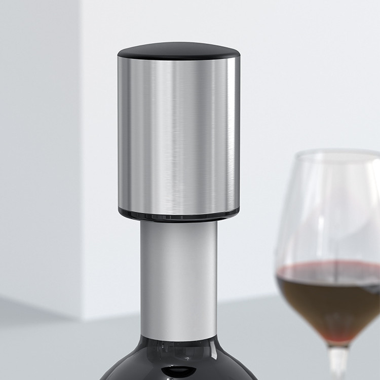 Reusable Wine Saver Stopper With Built In Pump Remove Air To Keep Wine Fresh