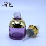 UV Plating Cap Boston Dropper Bottles 5ml 15ml Leak Proof