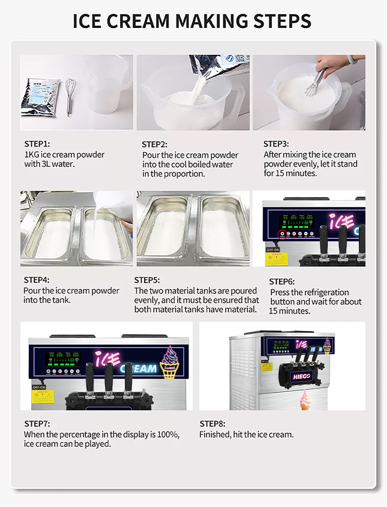 Mobile Gelato Maker Commercial 36l Hotel Commercial Ice Cream Machine