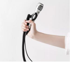 Quality Bendable Flexible Metal Gooseneck Microphone Stand Electroplating 19 Inch wholesale