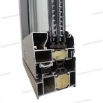 Surface Polished Broken Bridge Aluminum Window 3m For Household, Commercial, Sun