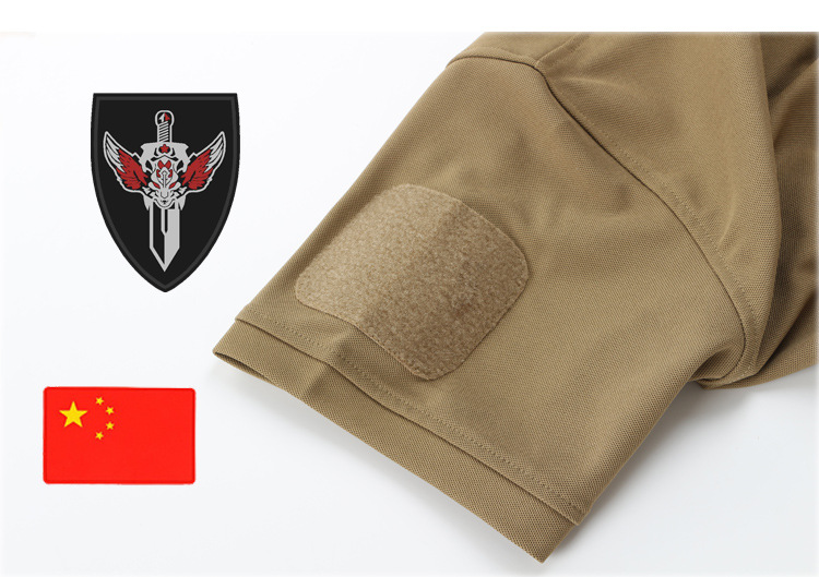 Knitted Polyester Cotton Polo T Shirts Breathable Short Sleeve For Men