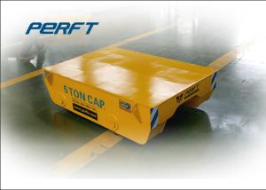 Quality 5 ton Cable Drum powered Heavy Load Steel 4 Wheel Steerable Rail Transfer Carts wholesale