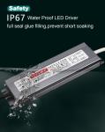 Waterproof IP67 12v / 24v 250w LED Driver Power Supply Ultra Slim