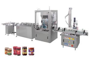 Quality Non Soda 500ml 8000BPH Glass Bottle Sauce Filling Machine wholesale