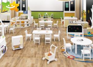 Quality Economical Wooden Preschool Furniture Easy Cleaning Low Maintain Strudy Structure wholesale