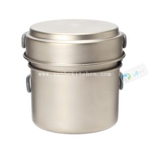 Quality Titanium backpacking cookware 3pcs set, outdoor cooking used wholesale