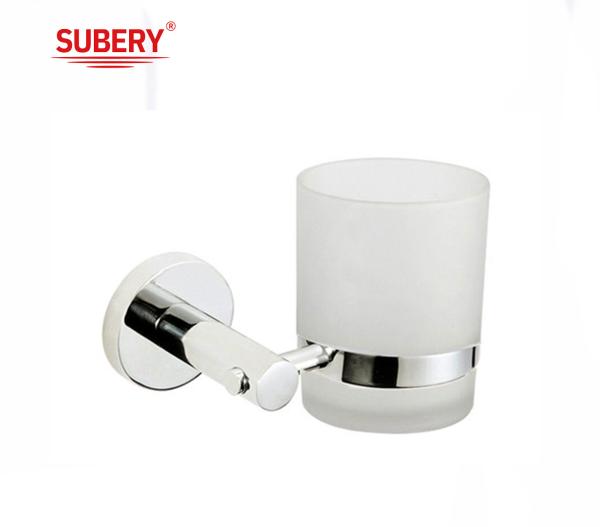 Wall Tumbler Holder Bathroom Single Glass Toothbrush Holder for Bathroom