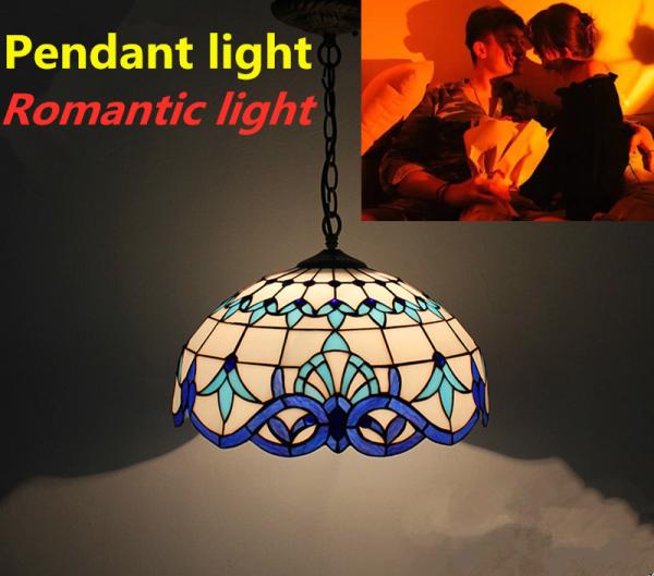 12'' European Style Turkish Light Bed Room Dinning Room Stained Glass Chandelier