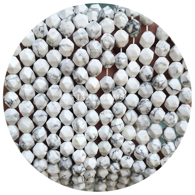 Wholesale Natural Crystal Gemstone Faceted Beads Faceted Loose Stone Bead Accessories Rhombus Bead Spacer for Jewelry