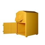 Durable Clothing Donation Box Powder Coating Recycling Bin
