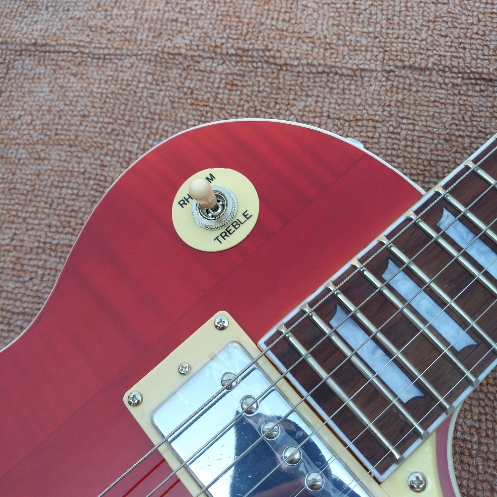New style high quality Standard LP 1959 R9 electric guitar, Quilte Maple top rosewood fingerboard Electric guitar, free
