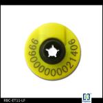 134.2KHZ / 125KHZ Frequency Sheep Ear Tags RFID Livestock Tags 30mm Diameter