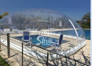 Quality Outdoor complete clear inflatable pool cover used for air tent for hotels or family gardens wholesale