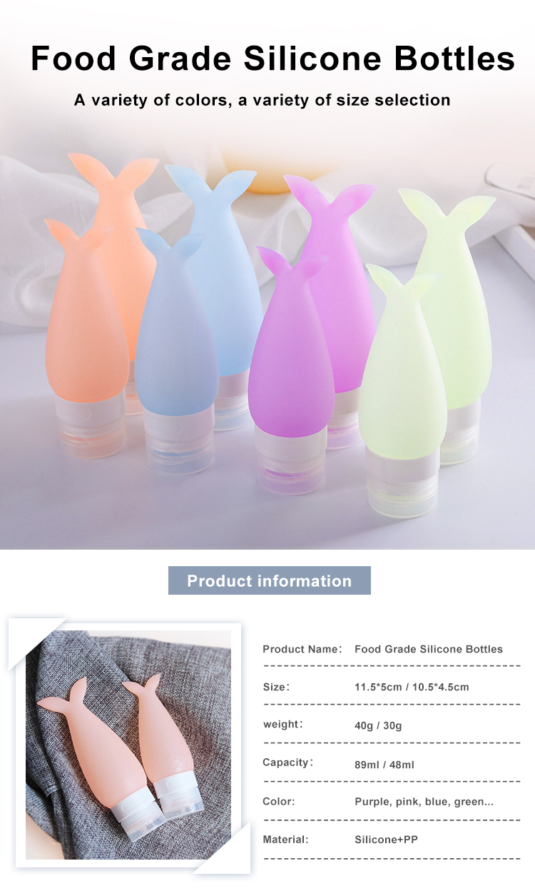 89ml Waterless Silicone Travel Bottles